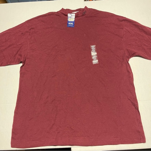 Reebok Other - Reebok Vintage Pullover mock neck Long Sleeve logo Navy Red shirt size XXL